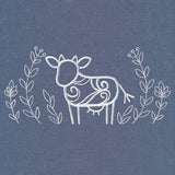 Rustic Cow with Laurel