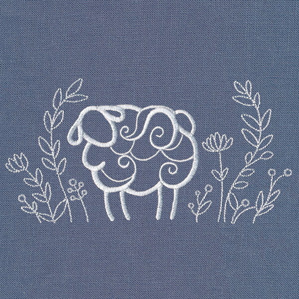 Rustic Sheep with Laurel