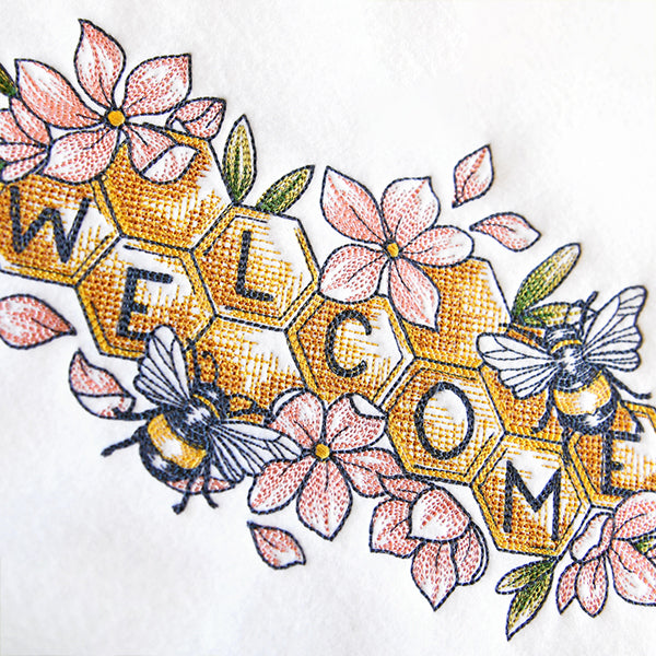 Welcome Honeybee Sign