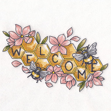 Welcome Honeybee Sign
