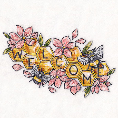 Welcome Honeybee Sign