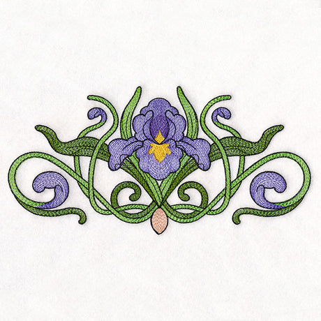 Art Nouveau Iris Feature