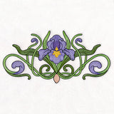 Art Nouveau Iris Feature
