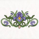 Art Nouveau Iris Feature