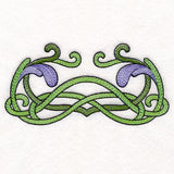 Art Nouveau Iris Border Accent