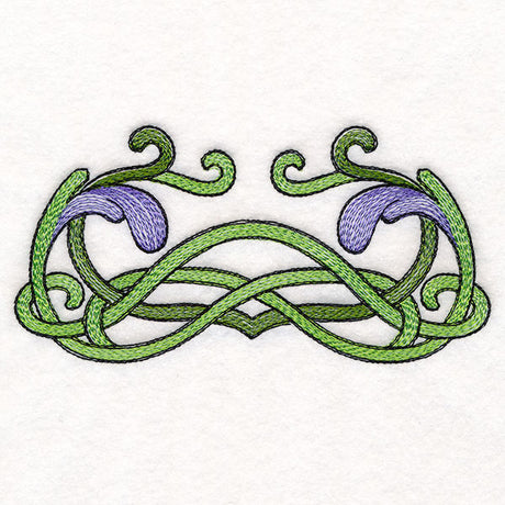 Art Nouveau Iris Border Accent