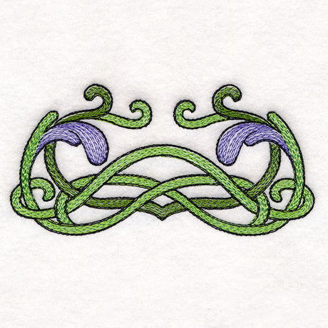 Art Nouveau Iris Border Accent