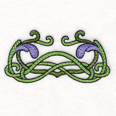 Art Nouveau Iris Border Accent