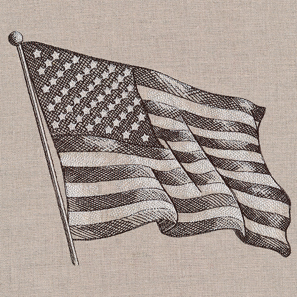 American Flag Etching – Embroidery Library