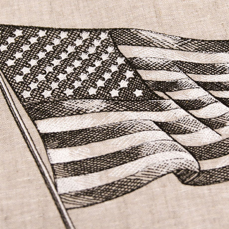 American Flag Etching
