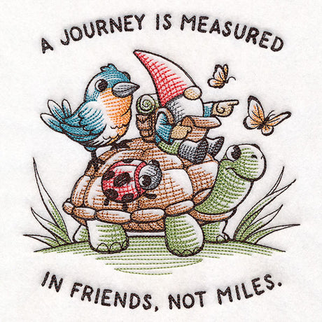 A Journey is Measured Gnome