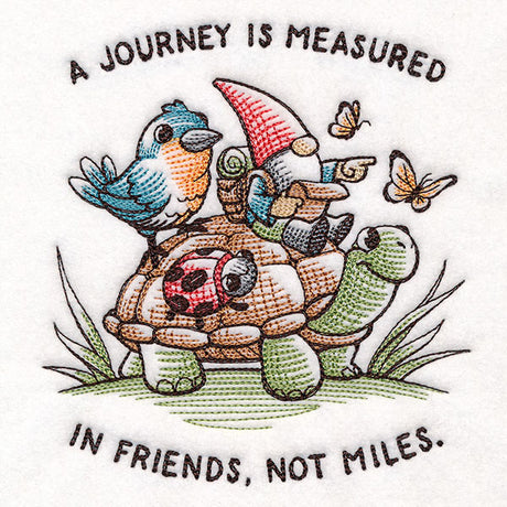 A Journey is Measured Gnome