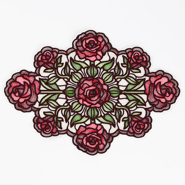 Elegant Rose Doily (Organza)
