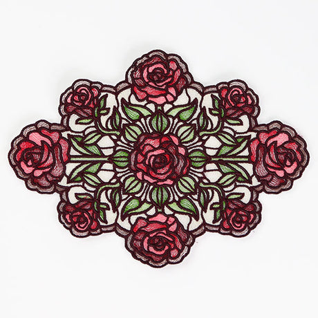 Elegant Rose Doily (Organza)