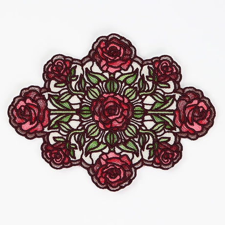 Elegant Rose Doily (Organza)