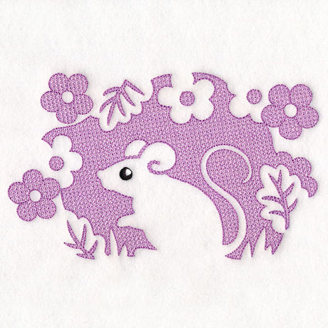 Floral Mouse (Embossed)