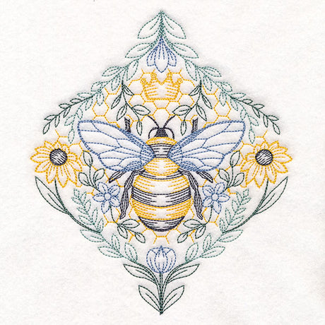 Queen Bee in Flowers