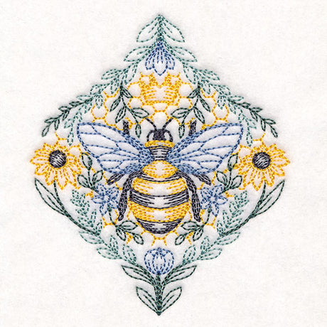 Queen Bee in Flowers