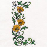 Dragonfly & Poppy Half Frame