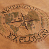 Never Stop Exploring Stamp