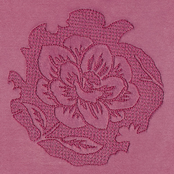 Sweet Floral Silhouette (Embossed)