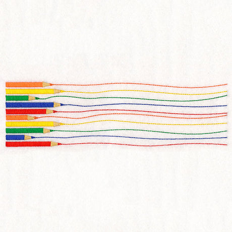 Colorful Pencil Border