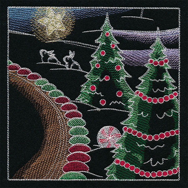 Sweet Christmas Gingerbread Scene Panel 6