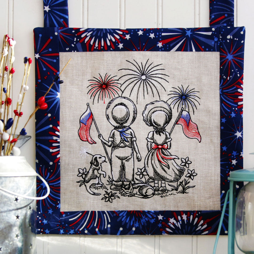 Americana Sunbonnet Sue & Fisherman Fred – Embroidery Library