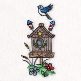 Americana Birdhouse Block Party Border 4