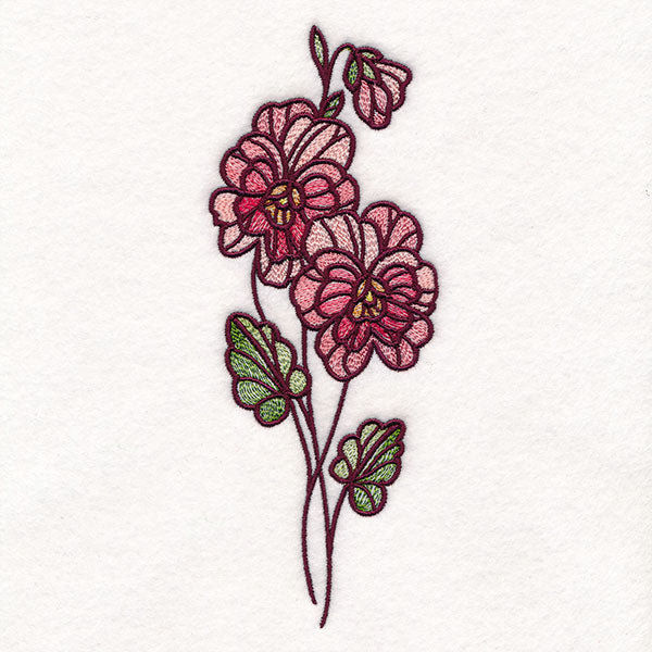 Pansy Stained Glass Bloom