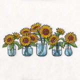 Sunflower Jar Bouquet Border