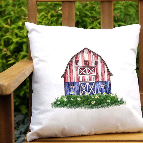 Rustic Patriotic Barn