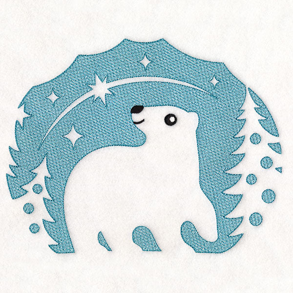Wintertime Polar Bear (Embossed)