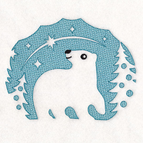 Wintertime Polar Bear (Embossed)