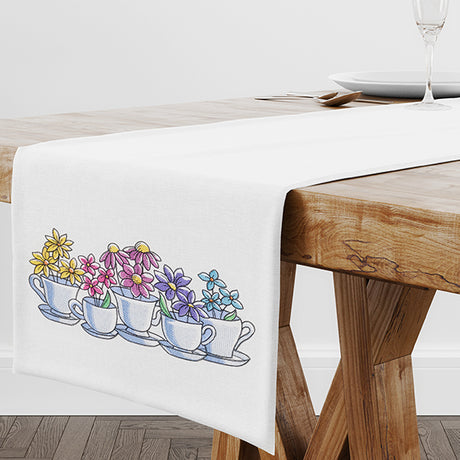 Wildflower Tea Cup Border