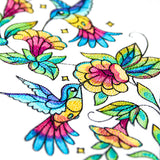 Color Theory Hummingbirds and Blooms