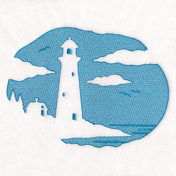 Seaside Lighthouse (Embossed)