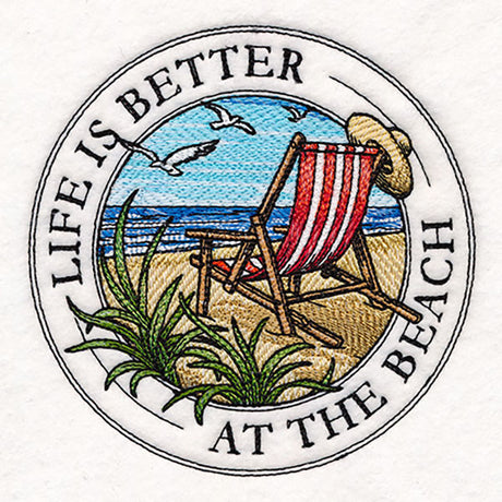 At the Beach Stamp