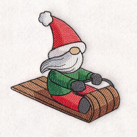Winter Fun Sledding Gnome - Guy
