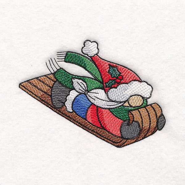 Winter Fun Sledding Gnome - Girl