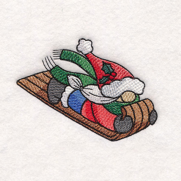 Winter Fun Sledding Gnome - Girl