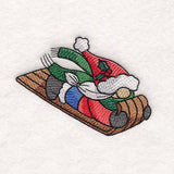 Winter Fun Sledding Gnome - Girl
