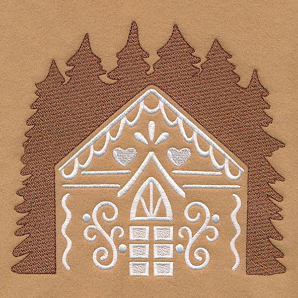 Sweet Gingerbread House (Embossed)
