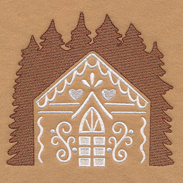 Sweet Gingerbread House (Embossed)
