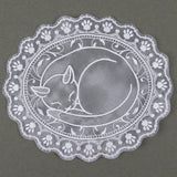 Sleepy Kitty Doily (Organza)