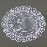 Sleepy Kitty Doily (Organza)