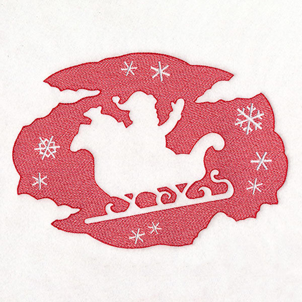Classic Christmas - Santa's Sleigh (Embossed)