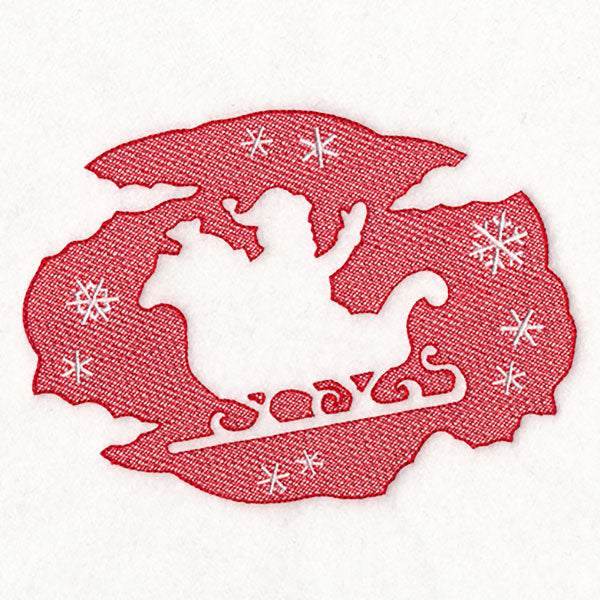 Classic Christmas - Santa's Sleigh (Embossed)