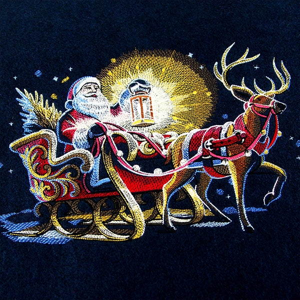 Midnight Santa and Sleigh – Embroidery Library