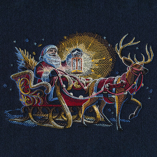 Midnight Santa and Sleigh – Embroidery Library